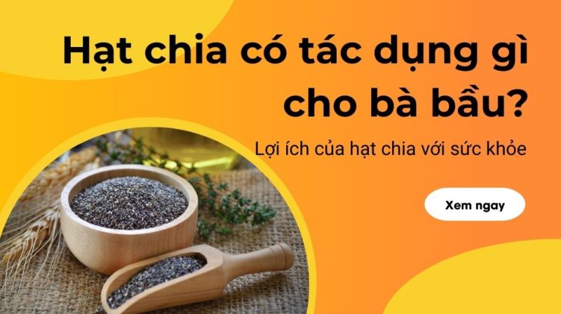 Hạt chia có tác dụng gì cho bà bầu? Lợi ích gì đối với sức khỏe