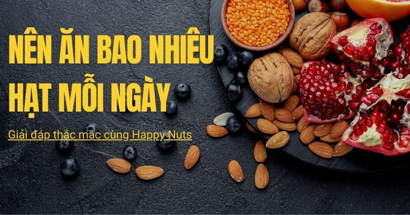 Nên ăn bao nhiêu hạt mỗi ngày? Giải đáp thắc mắc cùng Happy Nuts