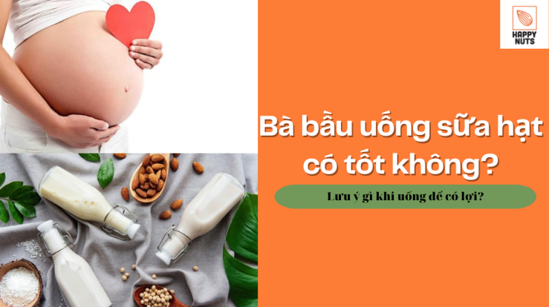 Bà bầu uống sữa hạt có tốt không (Chi tiết nhất tháng 07/2024)