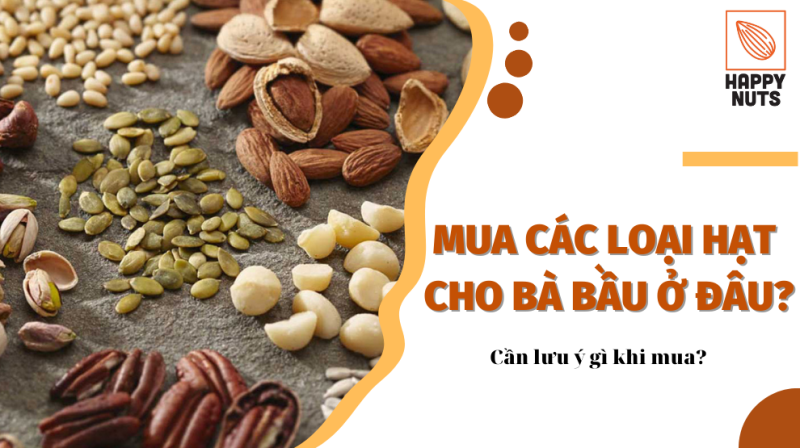 Mua các loại hạt cho bà bầu ở đâu (Update tháng 07/2024)
