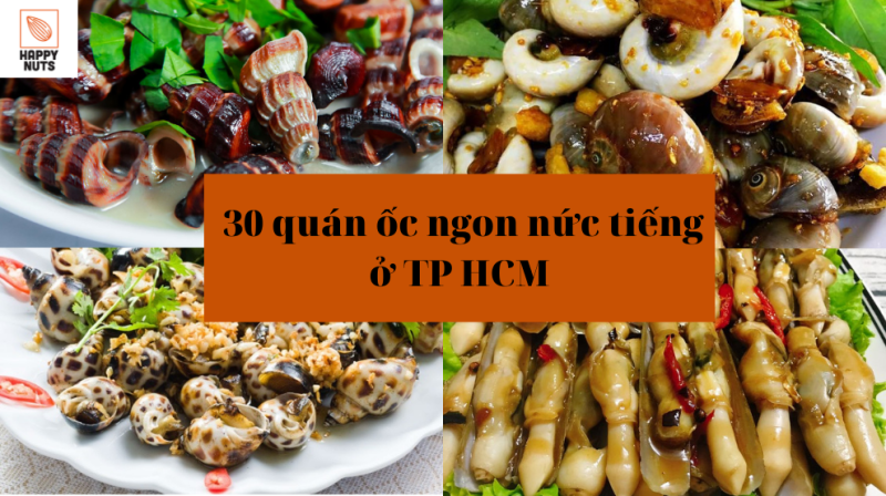 Top 30 quán ốc ngon Sài Gòn: Nức tiếng mà bạn không thể bỏ lỡ