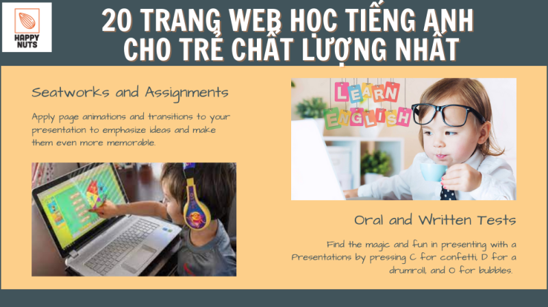 Gợi ý 20 trang web học tiếng anh cho trẻ em online chất lượng