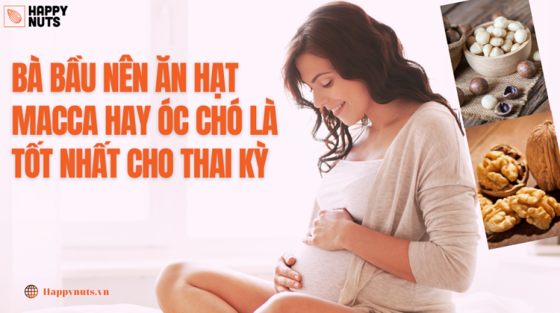 Bà bầu nên ăn hạt Macca hay óc chó là tốt nhất cho thai kỳ