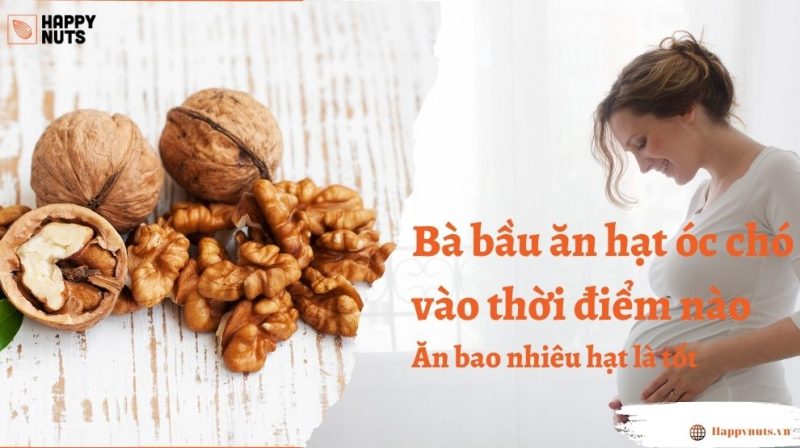 Bà bầu ăn hạt óc chó vào thời điểm nào và ăn bao nhiêu là tốt?