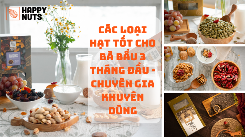 Các Loại Hạt Tốt Cho Bà Bầu 3 Tháng Đầu (Kiến Thức Toàn Diện)