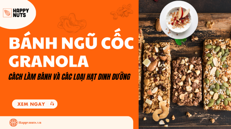 Bánh ngũ cốc Granola: Lợi ích của hạt và cách làm chi tiết nhất