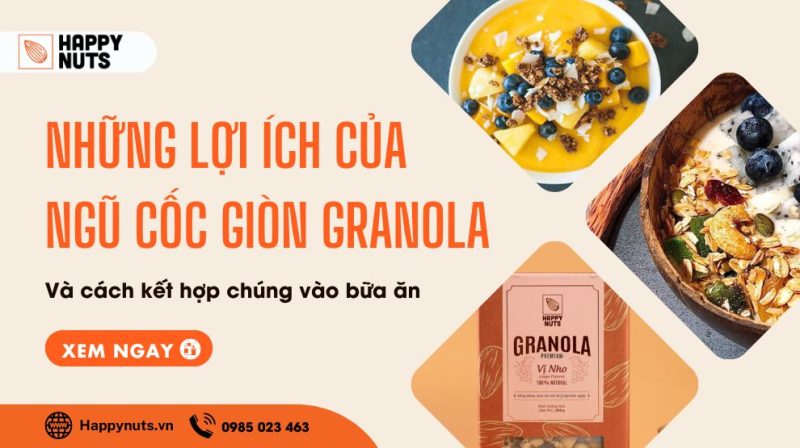 Những lợi ích của ngũ cốc giòn Granola và cách kết hợp chúng