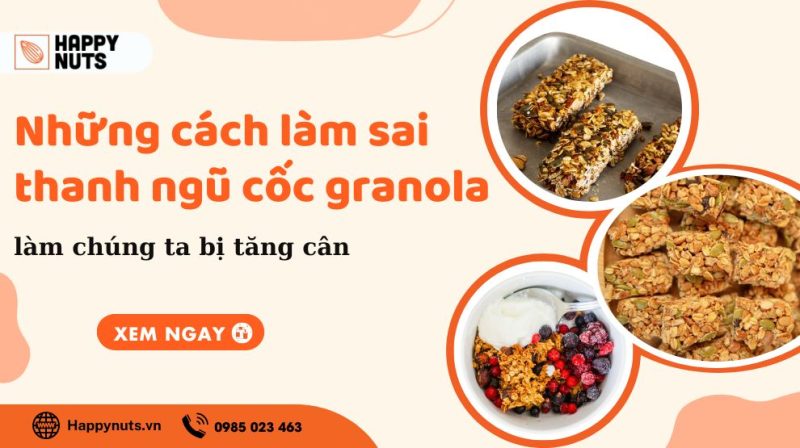 Thanh ngũ cốc Granola: Những lưu ý và cách làm tại nhà