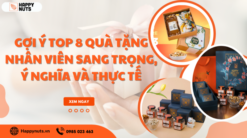 Gợi ý Top 8 quà tặng nhân viên sang trọng, ý nghĩa và thực tế