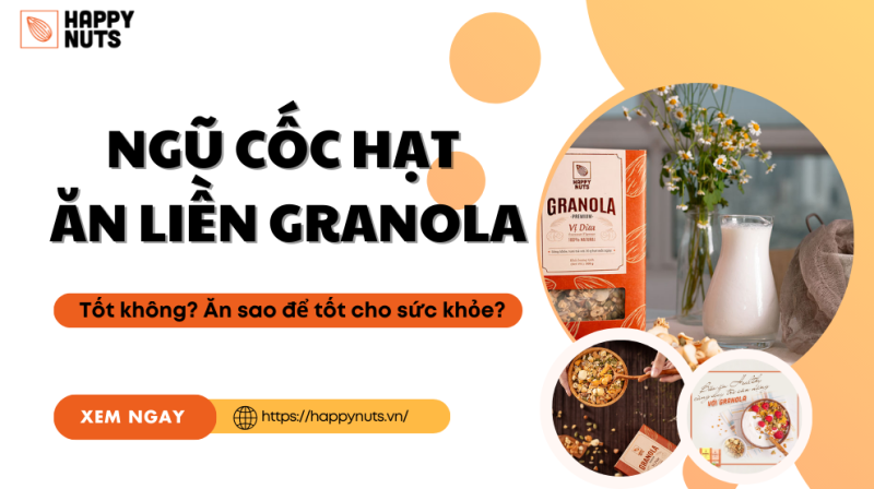 Ngũ cốc hạt ăn liền Granola: Tốt không? Ăn sao tốt cho sức khỏe?