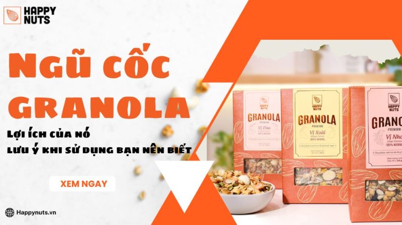 Ngũ cốc Granola: Lợi ích và lưu ý khi sử dụng bạn nên biết