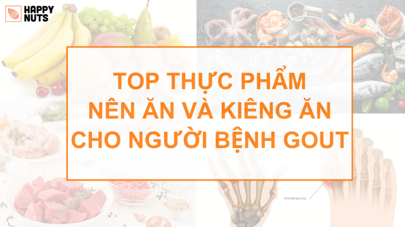 Top thực phẩm nên ăn và kiêng ăn cho người bệnh Gout