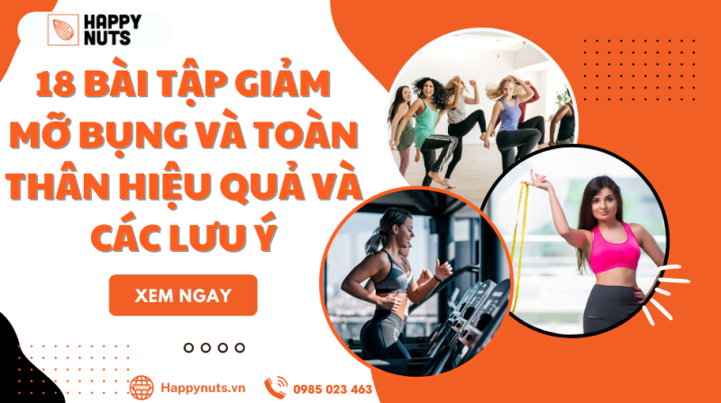 18 Bài tập giảm mỡ bụng và toàn thân hiệu quả và các lưu ý